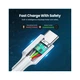 Дата кабель USB-C to USB-C 0.5m 3A 60W US264 white Ugreen (60517) - зображення 6