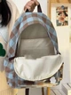 Стильный рюкзак в клетку Vintage Plaid 1360 Blue-brown - изображение 4
