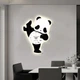 Настінний годинник Панда Diy Super Panda 40*31 см з LED підсвіткою кварцові безшумні - зображення 3