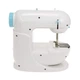 Швейная машинка электрическая Sewing Machine 6W портативная с подсветкой и педалью Бело-голубая - изображение 3