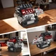 Конструктор двигатель GRAN TURISMO S MASERATTI V8 Engine Mould King моторизованный детский мотор, 787 деталей 10227 - изображение 2