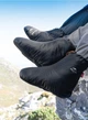 Шкарпетки пухові туристичні чуні Naturehike розмір М 29 см взуття тапочки для кемпінгу туризму походу Чорні - зображення 9