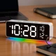 Электронные настольные часы LOSSO NeoTime с RGB подсветкой и двойным будильником белые - изображение 2