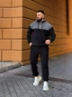 Теплый мужской костюм из флиса черного цвета 36225 L-XL - изображение 2