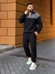 Теплый мужской костюм из флиса черного цвета 36225 L-XL - изображение 7