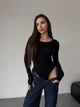 Жіночий однотонний боді Uaclothes 42-44 Чорний (like36194-166171349) - изображение 1