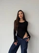 Жіночий однотонний боді Uaclothes 42-44 Чорний (like36194-166171349) - изображение 2