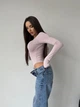 Жіночий однотонний боді Uaclothes 46-48 Пудровий (like36193-166161350) - зображення 3