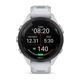 Смарт-годинник Garmin Forerunner 265s з чорним безелем, білим корпусом та біло-неотропік силіконовим ремінцем - изображение 1
