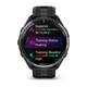 Смарт-годинник Garmin Forerunner 965 з карбоново-сірим титановим безелем, чорним корпусом та чорно-сірим силіконовим ремінцем - изображение 1