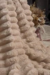 Покрывало шарпей королевский 200 * 230 см плед микрофибра флисовый евро серый широкая полоска 6 см Pudra-Beige - изображение 3