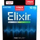 Струны для электрогитары Elixir 3 Pack 16552 Optiweb Nickel Plated Steel Light 10/46 - изображение 2