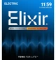 Струни для електрогітари Elixir 12106 Nanoweb Nickel Plated Steel 7-String Medium 11/59 - зображення 1