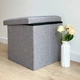 Пуф для хранения текстильный складной MBM HOME TH-03 GRAY серый - изображение 1
