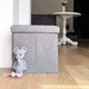 Пуф для хранения текстильный складной MBM HOME TH-03 GRAY серый - изображение 4