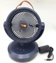 Вентилятор настольный Magix Mini fan 20см диаметр, 3 скорости с автоповоротом и LED подсветкой Синий - изображение 4