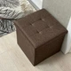 Пуф для хранения текстильный складной MBM HOME TH-03 BROWN коричневый - изображение 1