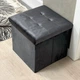 Пуф для зберігання велюровий складаний MBM HOME TH-05 GRAY сірий - зображення 3