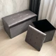 Пуф для зберігання велюровий складаний MBM HOME TH-05 GRAY сірий - зображення 6