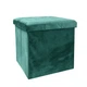 Пуф для зберігання велюровий складаний MBM HOME TH-05 GREEN зелений - зображення 9