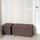 Пуф для хранения текстильный складной MBM HOME TH-03 BROWN коричневый - изображение 8