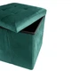 Пуф для зберігання велюровий складаний MBM HOME TH-05 GREEN зелений - зображення 11