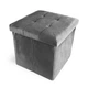 Пуф для зберігання велюровий складаний MBM HOME TH-05 GRAY сірий - зображення 11