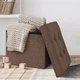 Пуф для хранения текстильный складной MBM HOME TH-03 BROWN коричневый - изображение 9