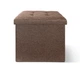 Пуф для хранения текстильный складной MBM HOME TH-03 BROWN коричневый - изображение 10