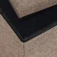 Пуф подвійний для зберігання текстильний складаний MBM HOME TH-04 BROWN коричневий - зображення 12