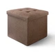 Пуф для хранения текстильный складной MBM HOME TH-03 BROWN коричневый - изображение 11