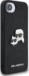 Панель Karl Lagerfeld Fixed Glitter Karl & Choupette Heads Metal Pin для Apple iPhone 16e Black (KLHCPSE4PFGKCPK) - зображення 3