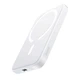 Зовнішній акумулятор Baseus Magnetic Mini Air Wireless Fast Charge Power Bank 6000mAh 20W Stellar White（With Simple Series Charging Cable Type-C to Type-C (20V/3A) 30cm White) (P10059002223-00) - изображение 5