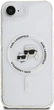 Панель Karl Lagerfeld IML Metal Karl & Choupette Head with MagSafe для Apple iPhone 16e White (KLHMPSE4HLSKCH) - зображення 2