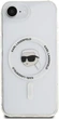 Панель Karl Lagerfeld IML Metal Karl Head with MagSafe для Apple iPhone 16e White (KLHMPSE4HLSKIH) - зображення 2
