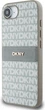 Etui plecki DKNY Repeat Texture Pattern with Tonal Stripe do Apple iPhone 16e Beige (3666339453985) - obraz 4