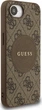 Etui plecki Guess 4G Round Patch Classic Logo with MagSafe do Apple iPhone 16e Brown (3666339454043) - obraz 3