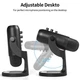 Студійний USB-мікрофон MU900 Plug&Play для стримінгу, запису, онлайн-уроків Black - зображення 6