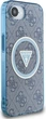 Панель Guess IML Metal Glitter 4G Circle Triangle with MagSafe для Apple iPhone 16e Blue (GUHMPSE4HG4PRTGB) - зображення 3
