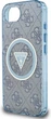 Панель Guess IML Metal Glitter 4G Circle Triangle with MagSafe для Apple iPhone 16e Blue (GUHMPSE4HG4PRTGB) - зображення 6