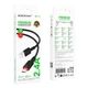Кабель USB Borofone BX110 Micro 2.4A Чорний - изображение 3