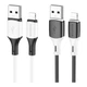 Кабель USB Borofone BX79 Silicone Lightning 2.4A Чорний - изображение 3