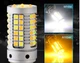 Дневные ходовые огни с функцией поворота Autoexpect 69SMD 3030 цоколь 1156 BAU15S со смещением Белый Жёлтый (91177) - изображение 4
