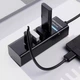 USB 3.0 Hub на 4 порти із вбудованим кабелем 30см Grand G303 до 5 Гбіт/с Чорний - зображення 4