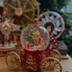 Новорічний декоративний світильник снігова куля-карета Anex Carriage 2501 з підсвічуванням та автопіддувом - зображення 9