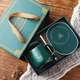 Чашка с подогревом от USB Lucky 400 мл до +55 °C кружка на подставке подарочный набор Зеленый - изображение 8