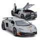 Машинка Lamborghini Aventador іграшка моделька металева колекційна 15 см Сірий (3720816) - зображення 1