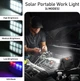 Портативний сонячний LED прожектор-повербанк для заряджання мобільних пристроїв з стробоскопом - изображение 2