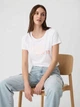 Футболка женская GAP Favorite Graphic 50012461 S Белая (4826241296666) - изображение 6