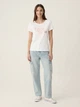 Футболка женская GAP Favorite Graphic 50012461 S Белая (4826241296666) - изображение 7